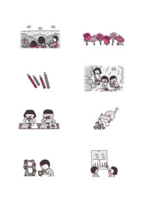 教科書ワーク小学校国語１年　東京書籍版　漢字練習ノートイラスト