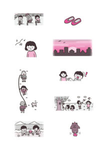 教科書ワーク小学校国語１年　東京書籍版　漢字練習ノートイラスト