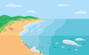 滅びゆく動物図鑑　3 外来種・環境汚染のためにいなくなる動物たちイラスト ページ抜粋