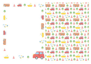 しょしゃれんしゅうちょう1上　なまえカードイラスト