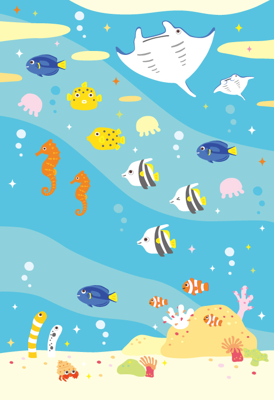 しょしゃれんしゅうちょう2下　しょうたいじょうイラスト