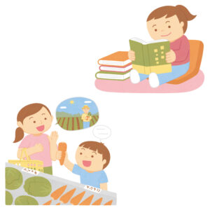 プレジデントファミリー中学受験大百科2023 小３までの入塾前準備イラスト