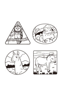 家族で遊ぼう 点つなぎひろば2016年12月号間違い探しイラスト　動物スタンプ