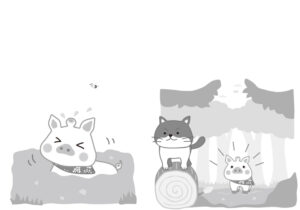 「こぶたのタミーはじめてのえんそく」絵ページ抜粋