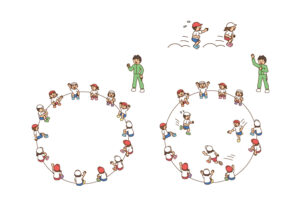 子どもの体力・運動能力がアップする体つくり運動＆トレ・ゲーム集低学年イラスト ページ抜粋