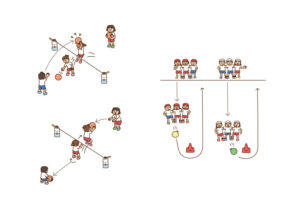 子どもの体力・運動能力がアップする体つくり運動＆トレ・ゲーム集低学年イラスト ページ抜粋