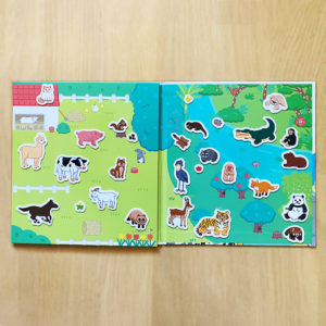 『なんどでもはってはがせる！ぷにペタシールBOOKどうぶつ』