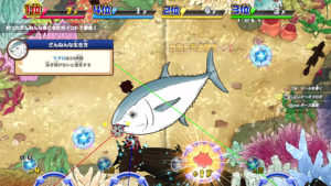 株式会社バンダイナムコエンターテインメント 釣りスピリッツ釣って遊べる水族館　ざんねんないきもの事典シリーズ コラボステージイラスト