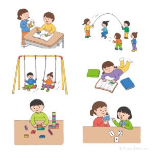 株式会社朝日新聞出版『これで安心小学校まるわかり図鑑入学準備パーフェクトガイド』4章イラスト